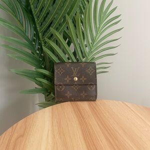 Louis Vuitton Portefeuille Elise Monogram Tri-Fold Wallet Leather